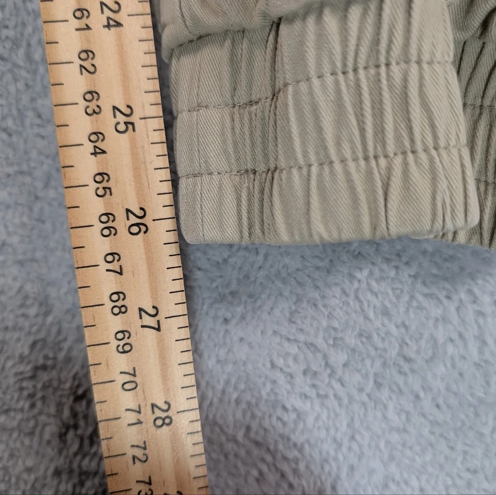 Youngla Cargo Joggers Mens Sz L Tan Tapered Drawstring Athleisure Gym - Picture 5 of 12